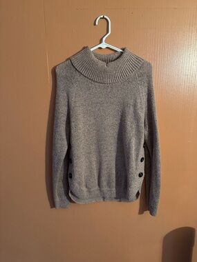 Pink Cowl Neck Sweater Sienna & Sage Size Medium